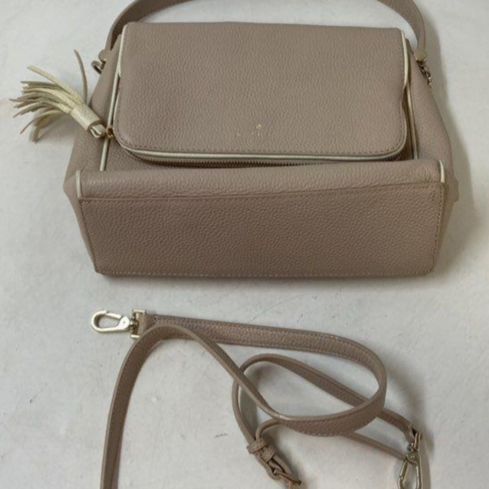 Kate Spade Rose Cloud Leather Shoulder Crossbody Bag